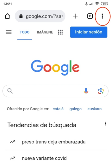 How to navigate incognito mode from an android 