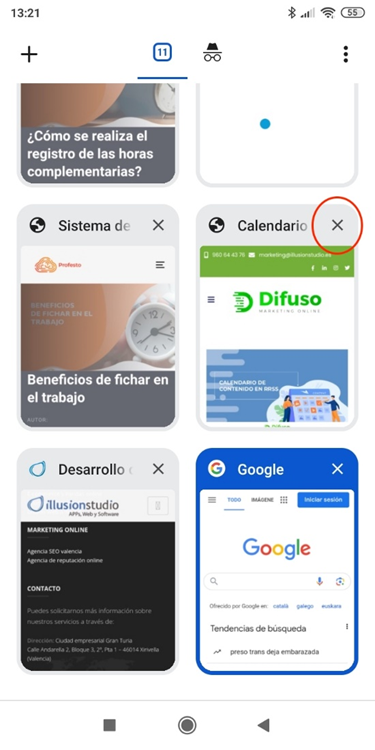 How to navigate incognito mode from an android 