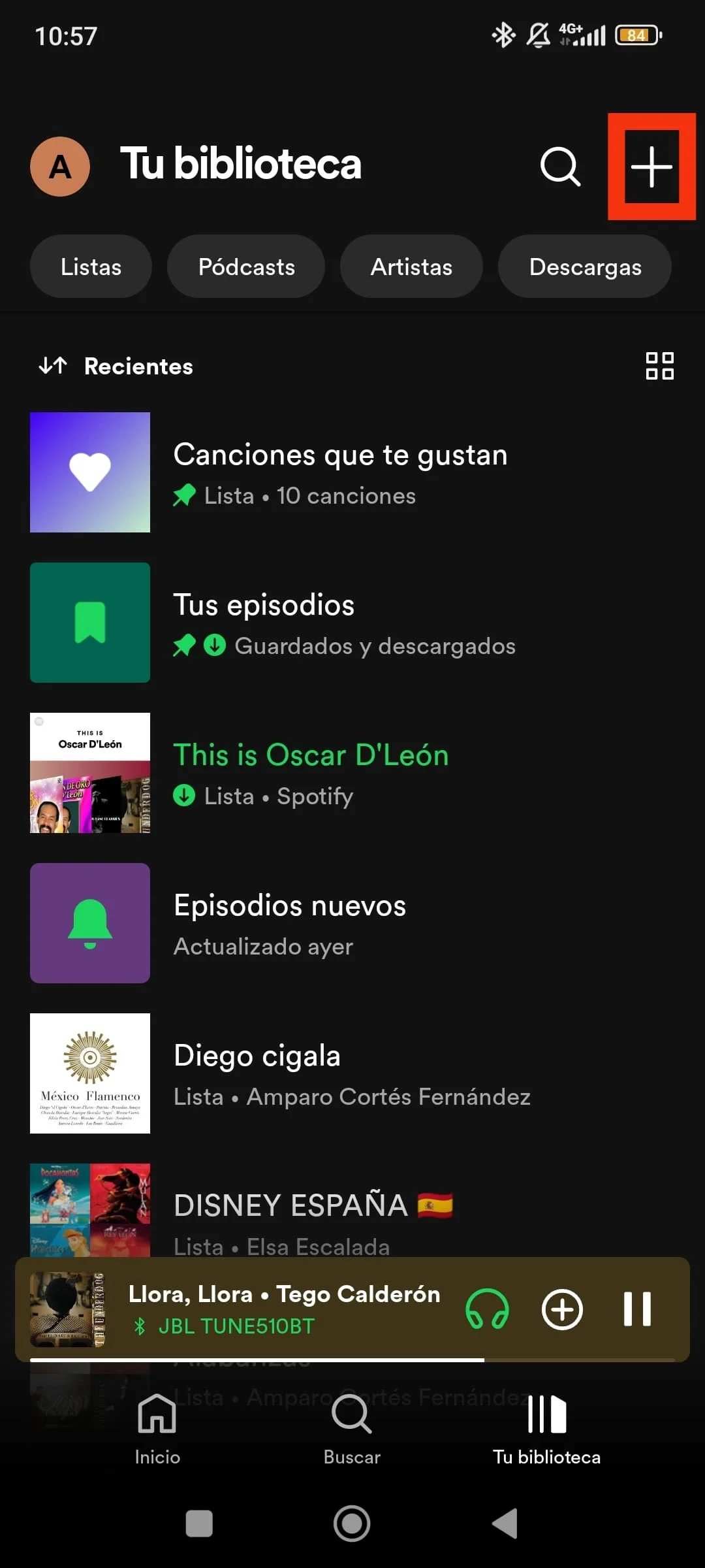 Crear playlist en Spotify Premium 