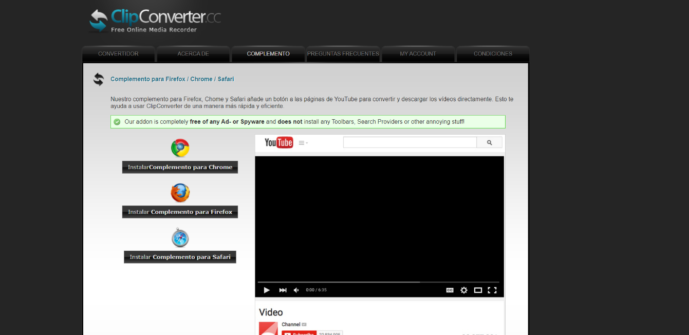 Download videos with extensions
