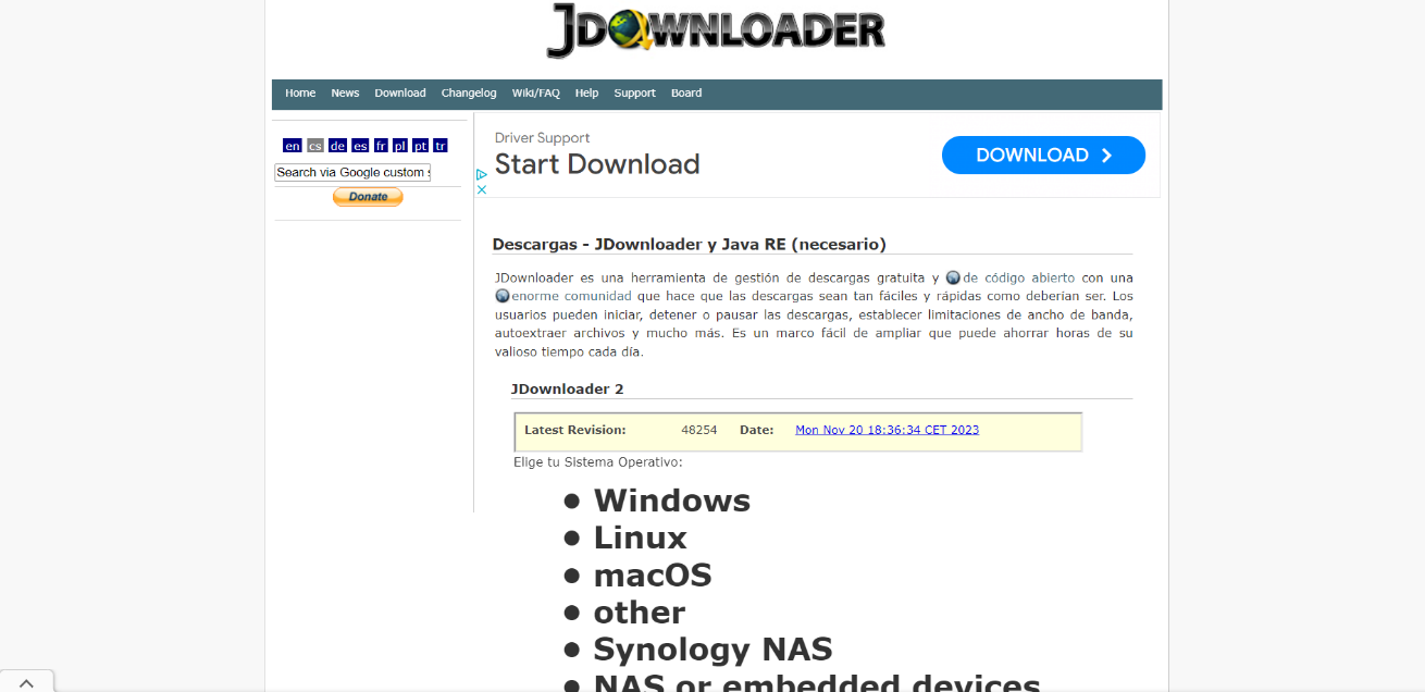 Download videos with Windows applications jDownloader