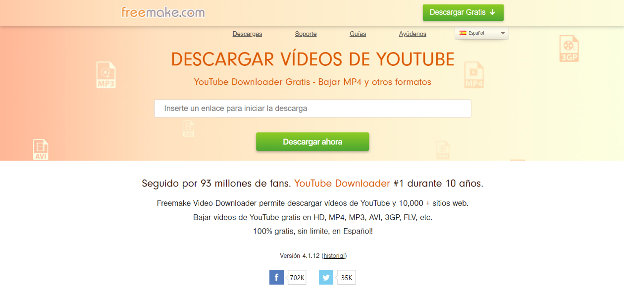 Download YouTube videos through a web browser Freemake