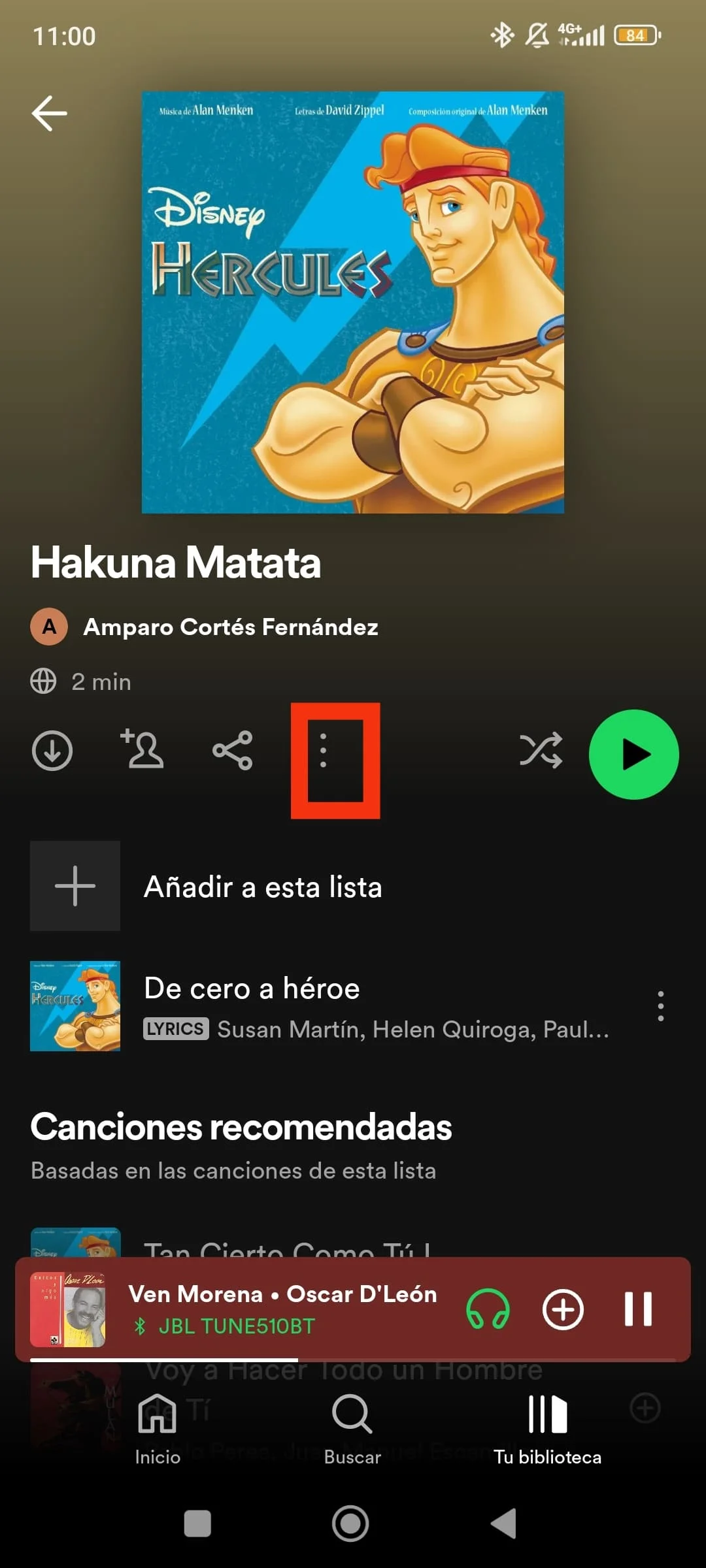 Eliminar playlist en Spotify Premium 