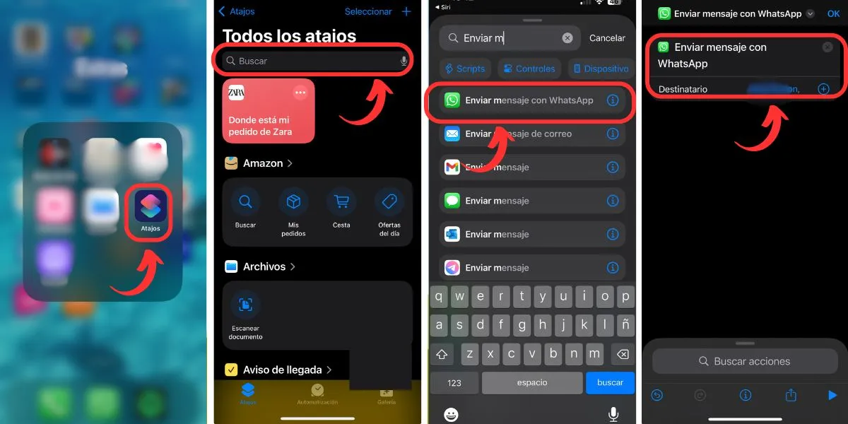 mensajes WhatsApp programados iphone