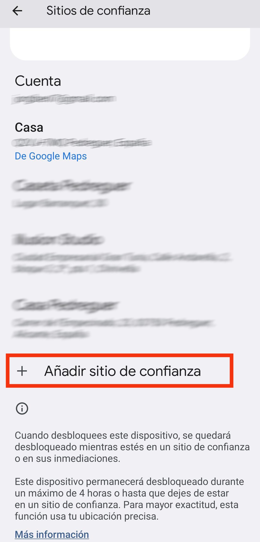 Cómo configurar el desbloqueo inteligente del móvil en casa 