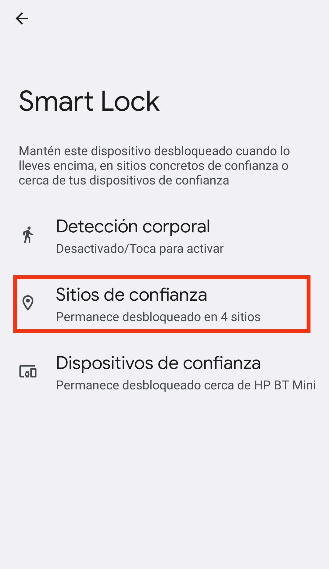 Cómo configurar el desbloqueo inteligente del móvil en casa 