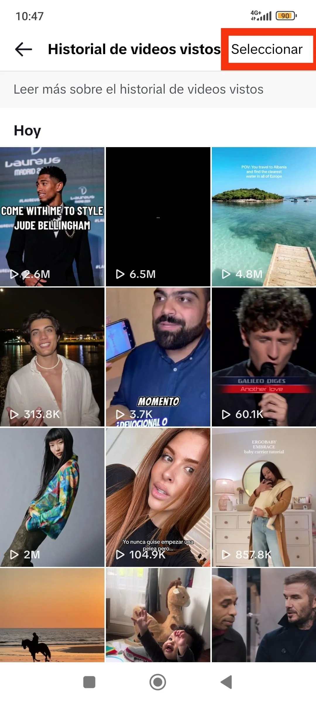 Cómo ver el historial de visualizaciones de TikTok 