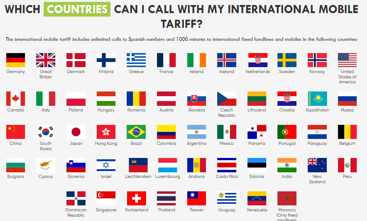 LLAMADAS INTERNACIONALES 